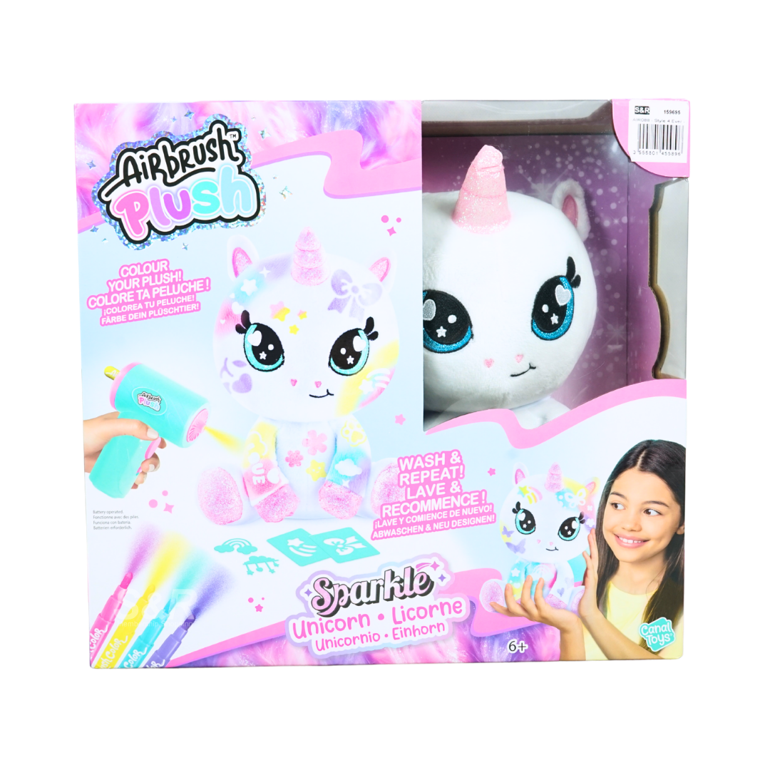 Canal Toys Airbrush Plush Sparkle Unicorn